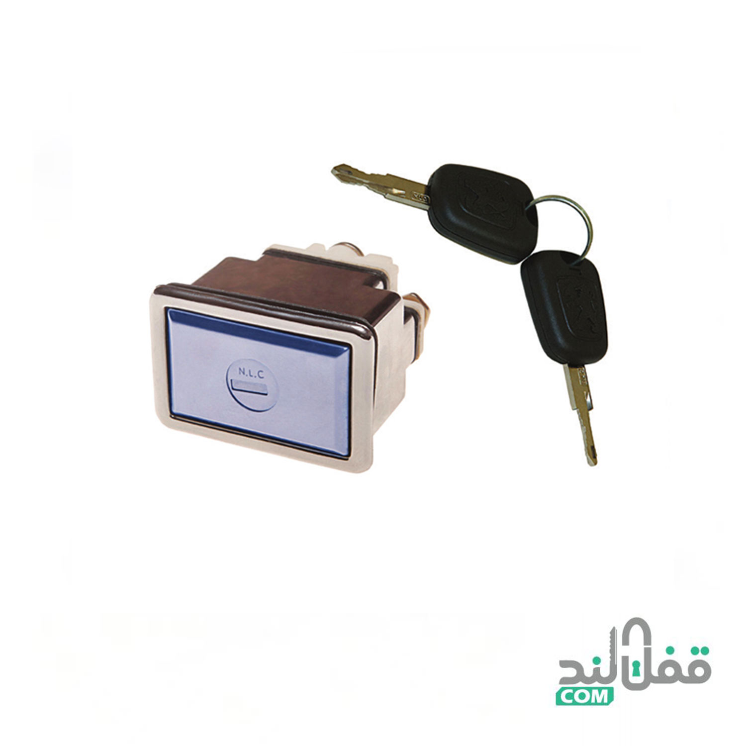 قفل و سوئیچ صندوق پژو 405 مستطیلی کد PU20165